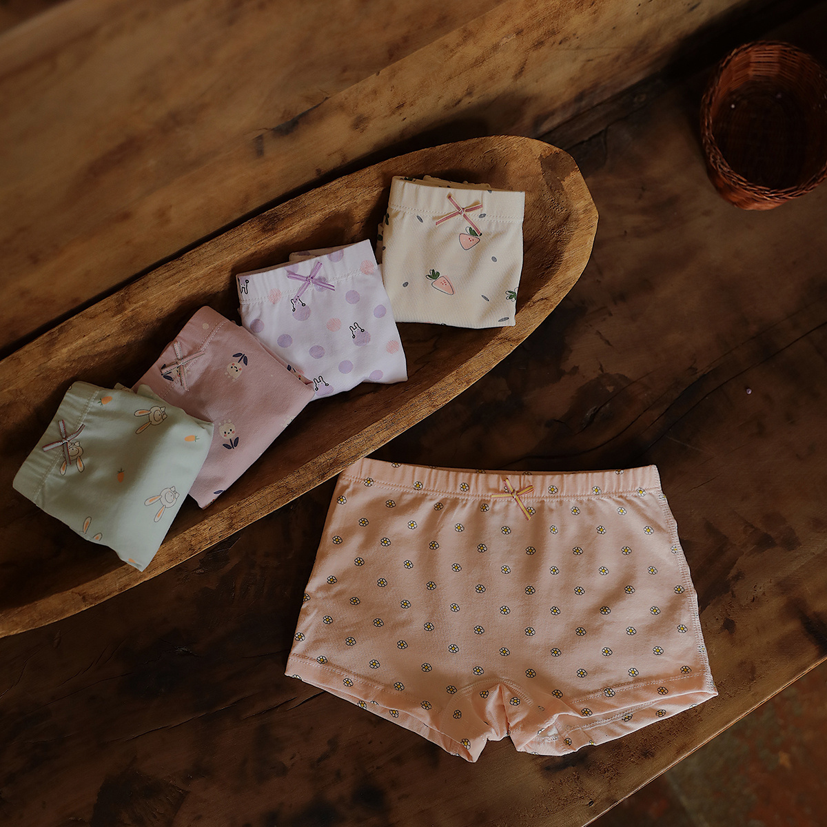 Girls' Cartoon Cotton Boxer Briefs Children's Baby Panties Shorts - Image 3