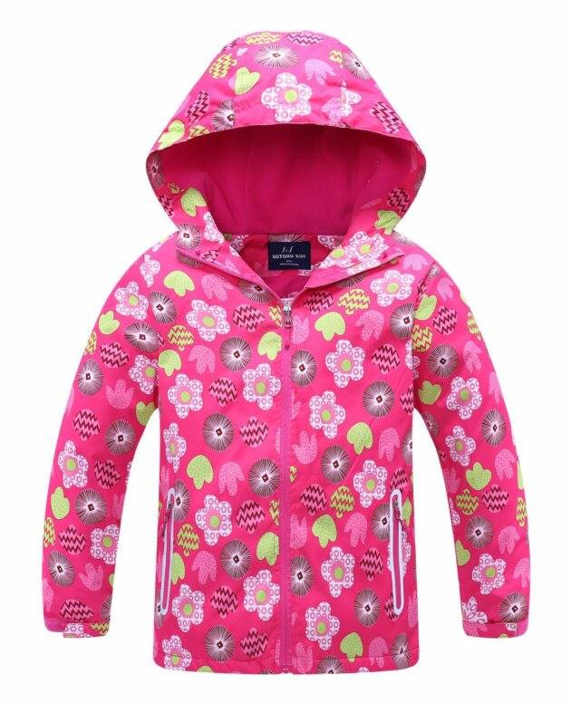 Children's Windbreaker Girls' Jackets, Big Children's Windproof And Rainproof