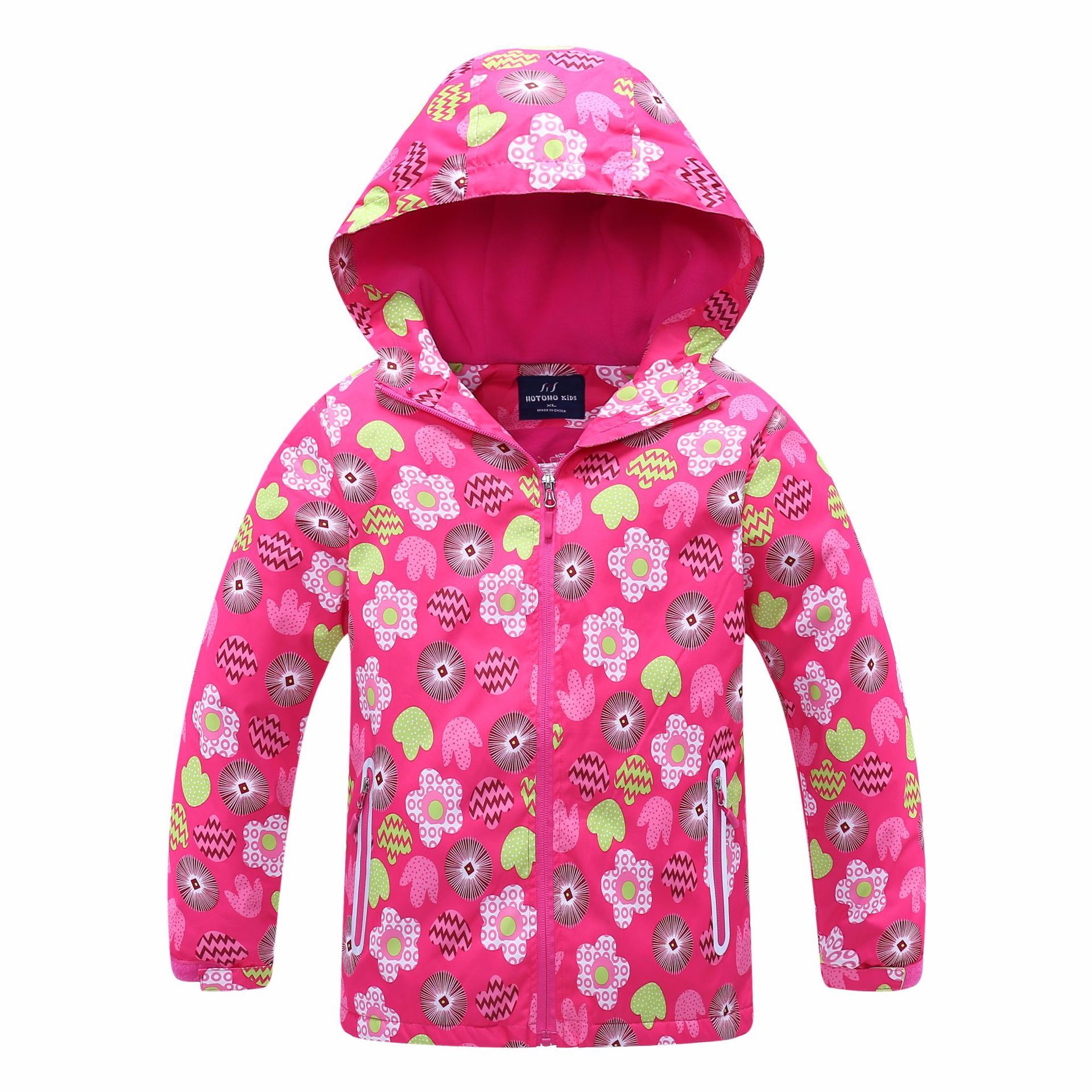 Children's Windbreaker Girls' Jackets, Big Children's Windproof And Rainproof