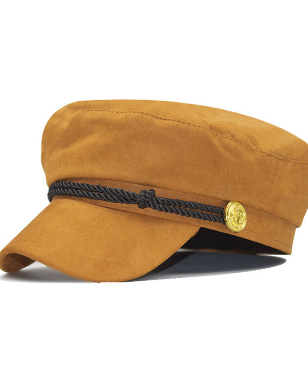 Vintage deerskin velvet octagonal hats