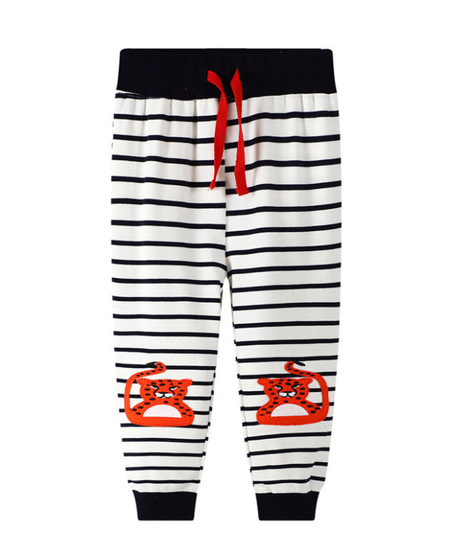 Boys' Pants Casual Sports Boys' Cotton Terry Cartoon Pants