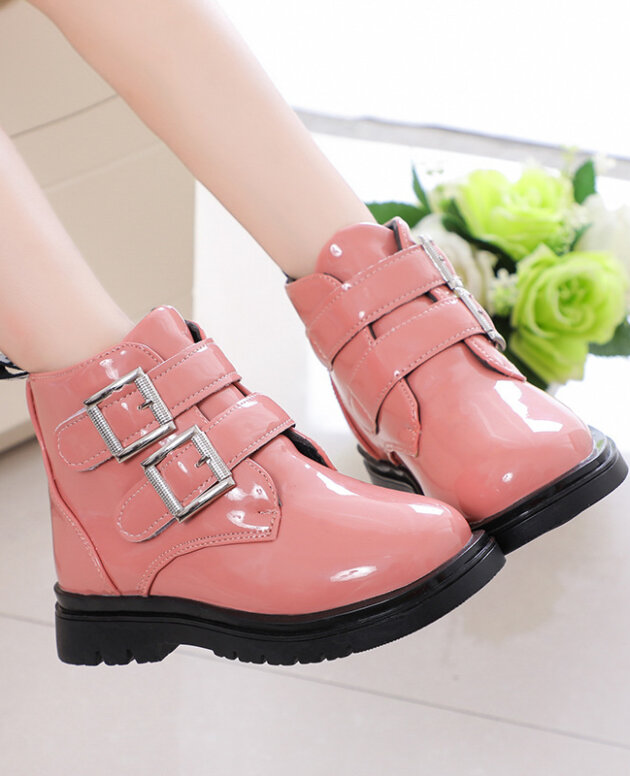 PU children short riding boots