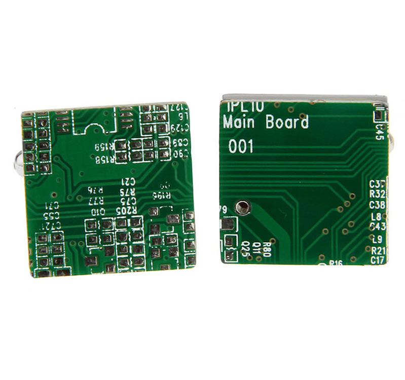 Personalized Fashion Cufflinks Circuit Board Shape Cufflinks - Image 3