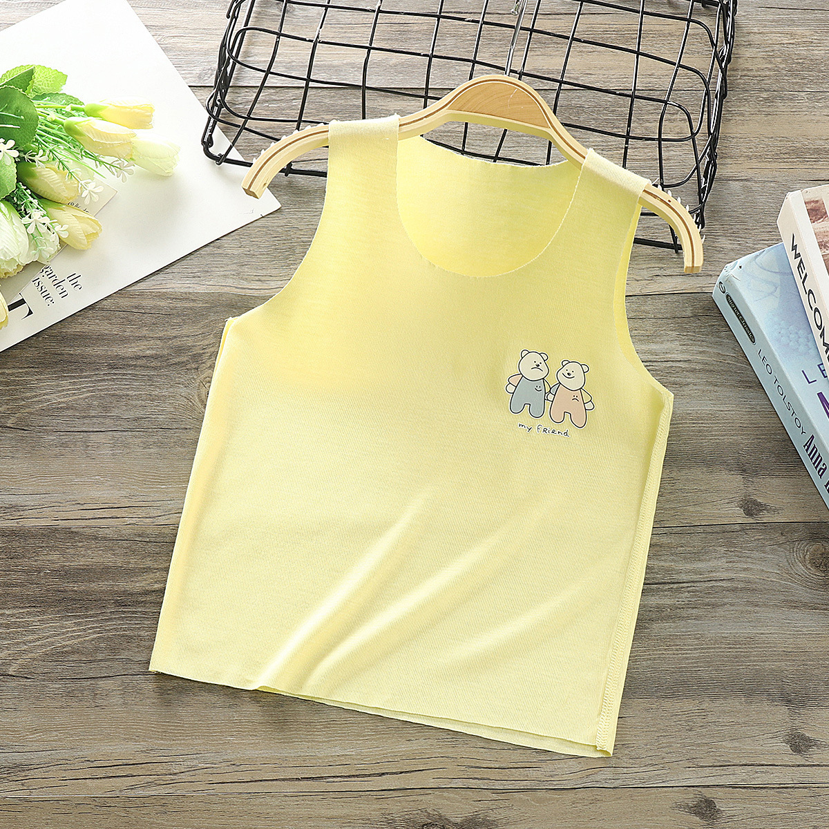 Modal Children's Vest Boneless Camisole Bottoming Shirt - Image 3