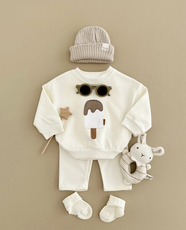 Two-piece Suit Boys And Girls Long Sleeve Trousers Suit Sportswear Autumn And Winter