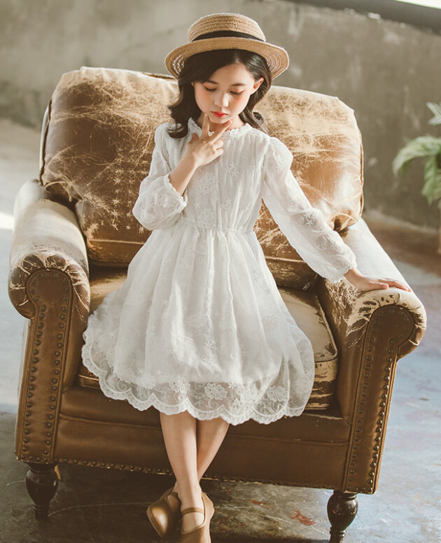 Girls Spring And Autumn Dresses