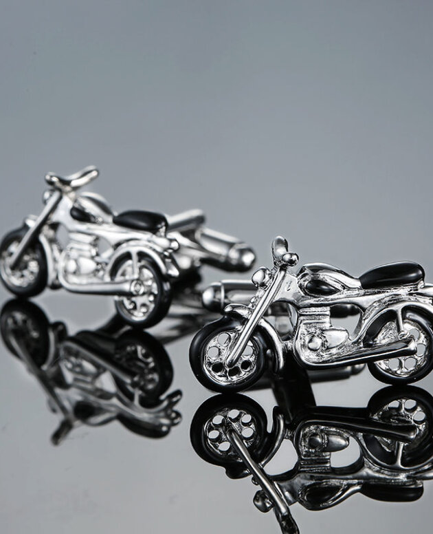 Fashion environmental protection paint cycling cufflinks black bicycle cufflinks cufflinks