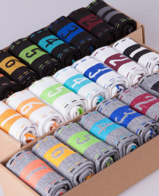 PolyCotton White Socks Star Socks 7 Days Socks