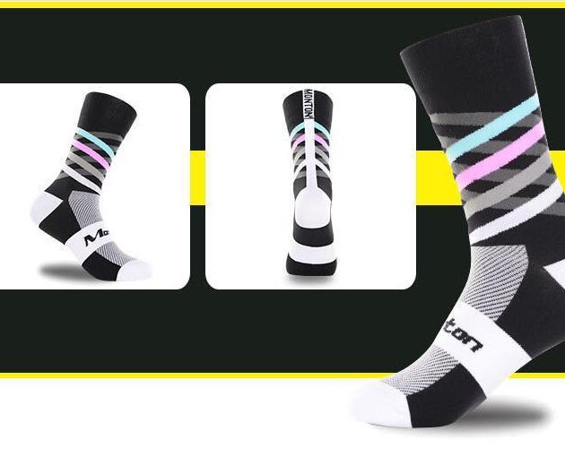 Nylon male female riding socks sports socks bicycle running stockings basketball socks soccer socks hiking socks