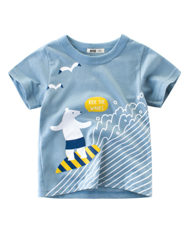 Children's short-sleeved t-shirts, baby clothes, boys