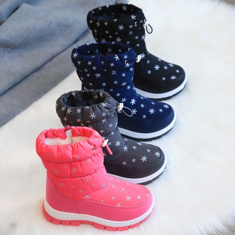 Middle Tube Cotton Boots Thickened Children's Boots For Children - Image 3