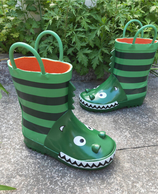 Children cartoon rubber rain boots