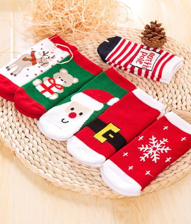New cotton Christmas socks for children
