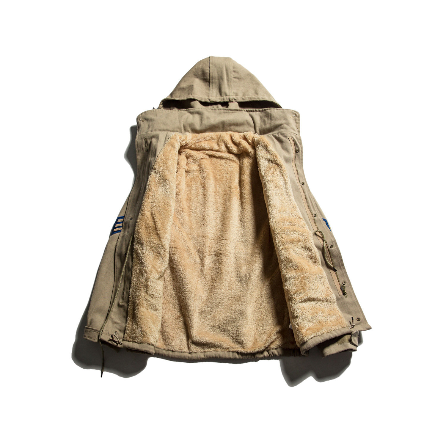 Hip Hop Hooded Boys Jacket Retro Sports Embroidered Jacket - Image 4