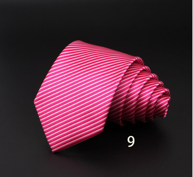 Men's Striped British Gentleman Polyester Fiber Tie - Image 10