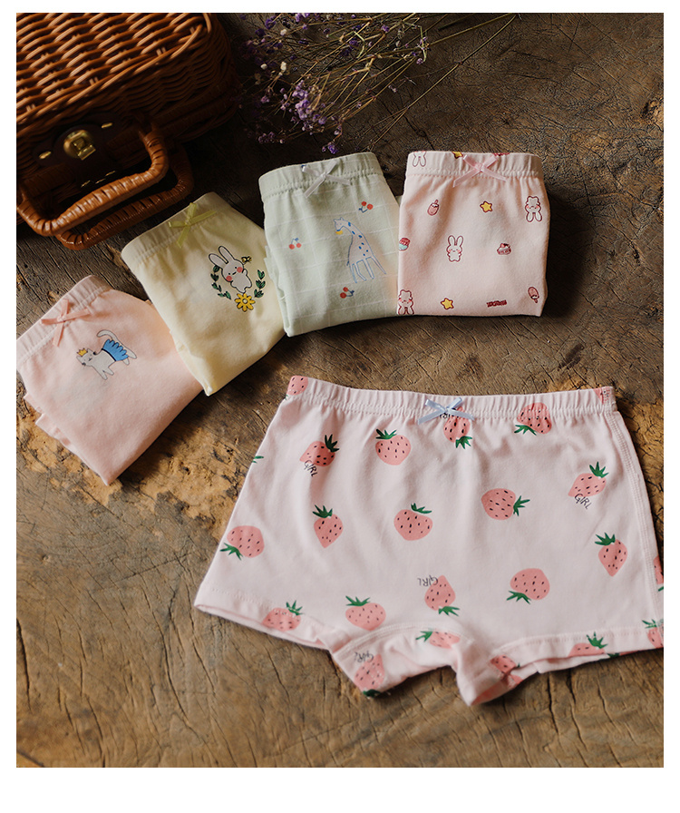 Girls' Cartoon Cotton Boxer Briefs Children's Baby Panties Shorts - Image 10