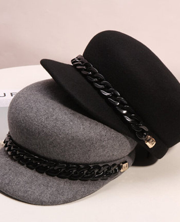 Hats Women's High-end Wool Cloth Retro