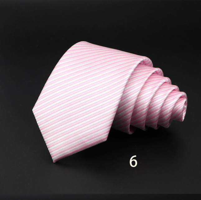 Men's Striped British Gentleman Polyester Fiber Tie - Image 7