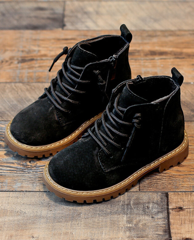 Boys Single Boots Boots Children Martin Boots Black Army Boots Summer High Boots Big Boys