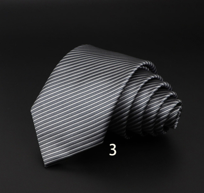 Men's Striped British Gentleman Polyester Fiber Tie - Image 4