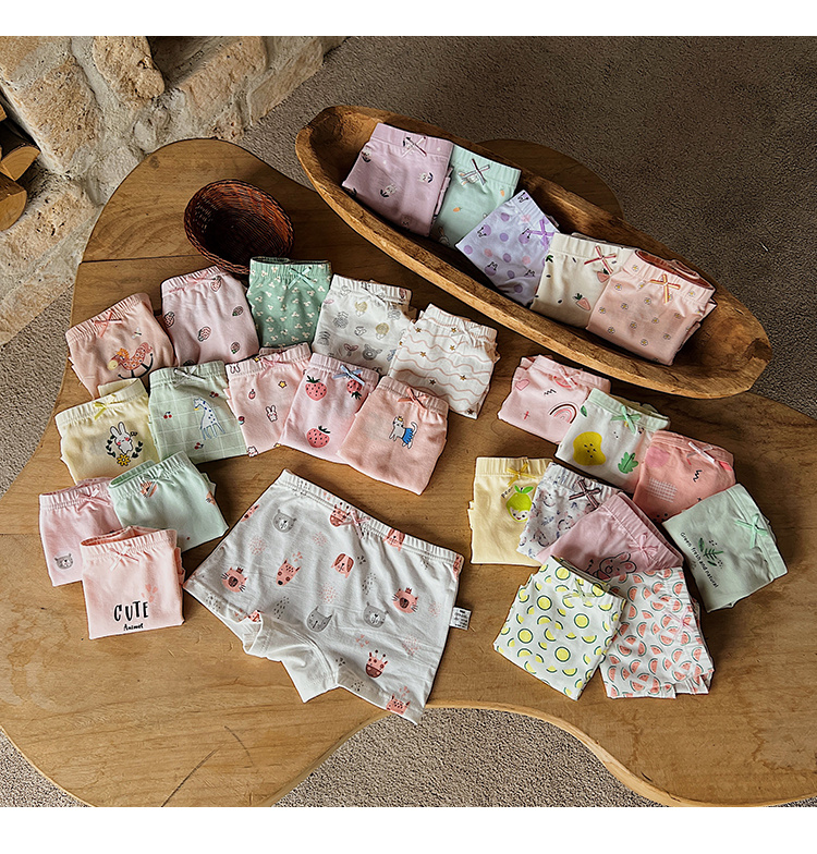 Girls' Cartoon Cotton Boxer Briefs Children's Baby Panties Shorts - Image 6