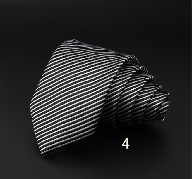 Men's Striped British Gentleman Polyester Fiber Tie - Image 5