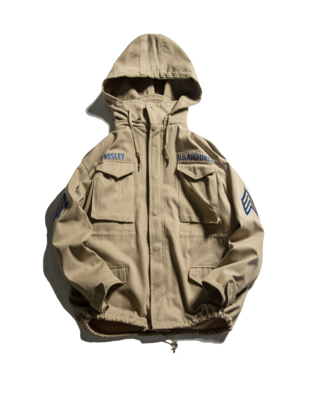 Hip Hop Hooded Boys Jacket Retro Sports Embroidered Jacket