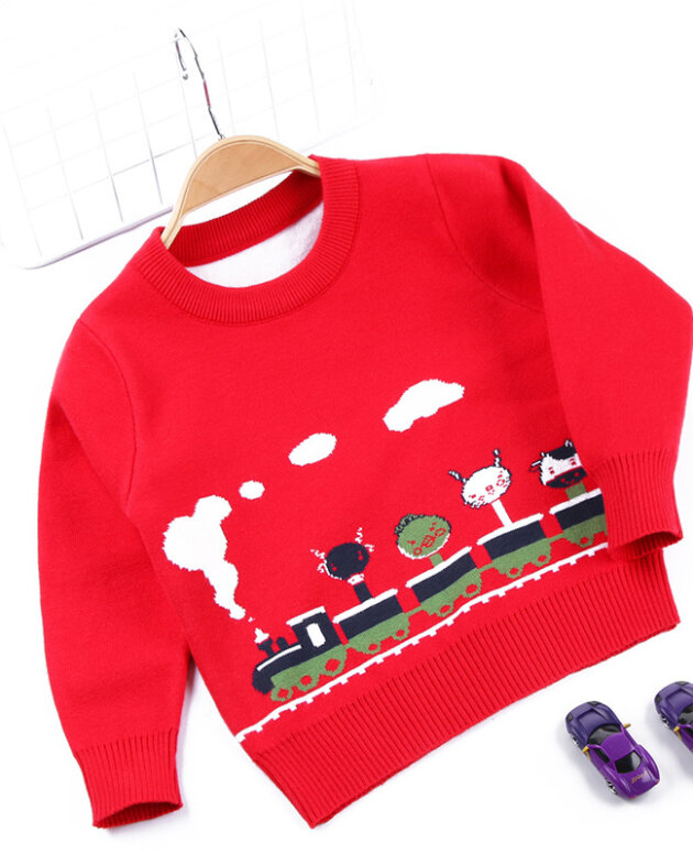 Autumn/Winter Boys Sweater Double Woolen Jacket