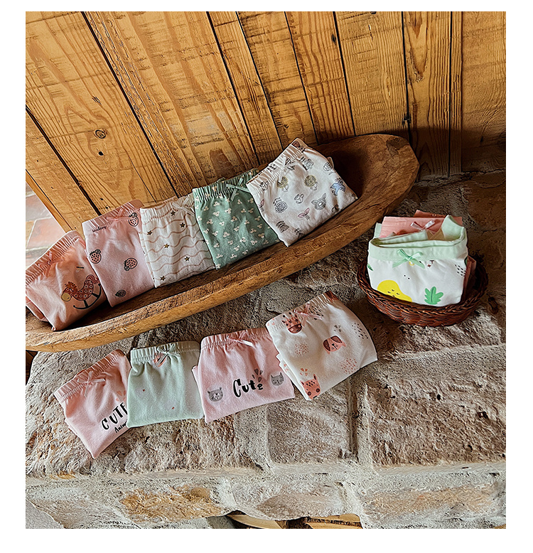 Girls' Cartoon Cotton Boxer Briefs Children's Baby Panties Shorts - Image 8