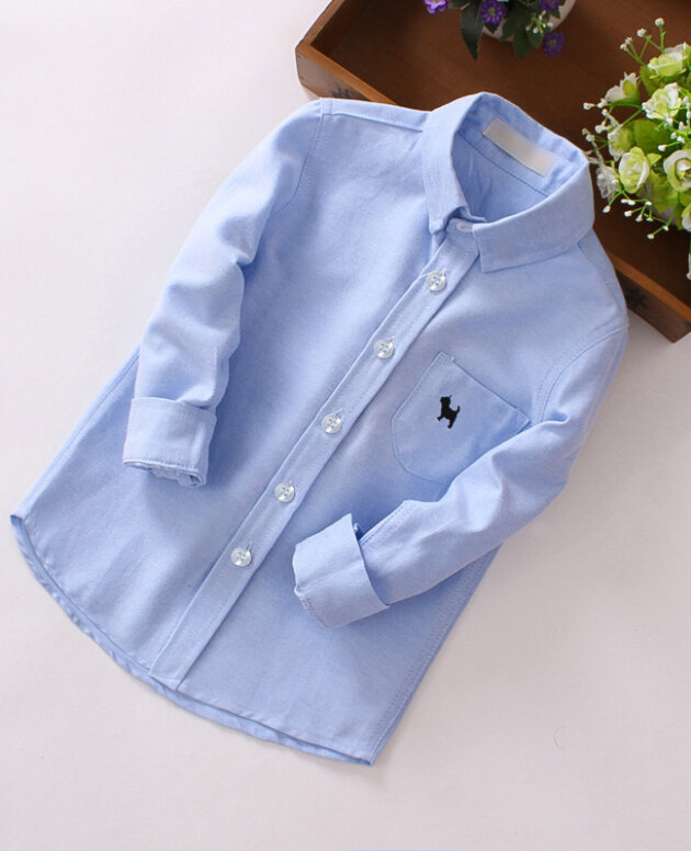 Children's Shirts Boys' Long-sleeved Shirts