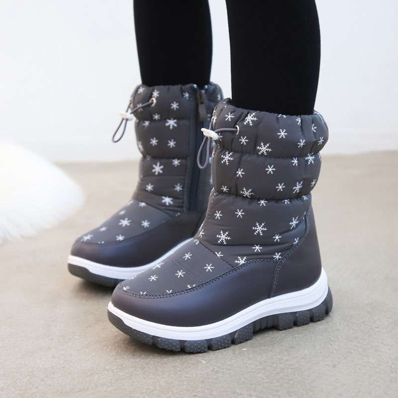 Middle Tube Cotton Boots Thickened Children's Boots For Children - Image 2