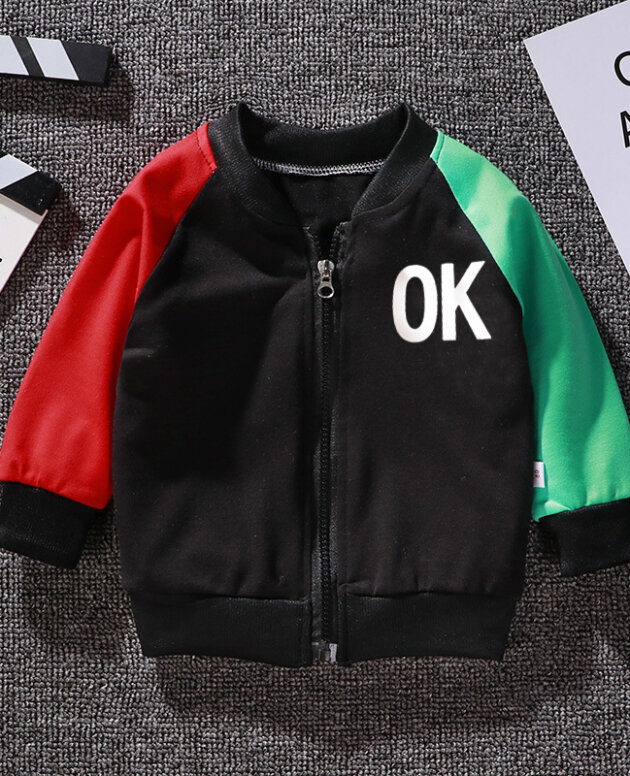 Boys And Girls Jackets Korean Baseball Uniforms Children's Babies Casual Western Style