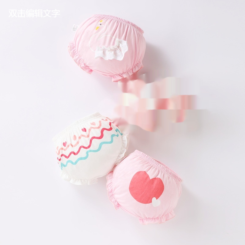 Triangle Shorts Outer Wear Pants Toddler And Children Triangle Bread Hot Pants Bow - Image 7