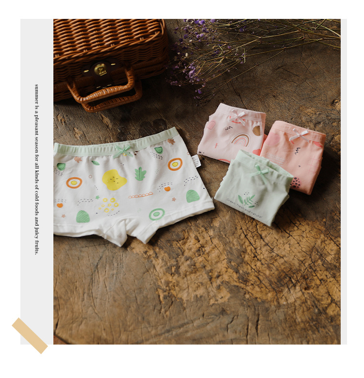 Girls' Cartoon Cotton Boxer Briefs Children's Baby Panties Shorts - Image 9