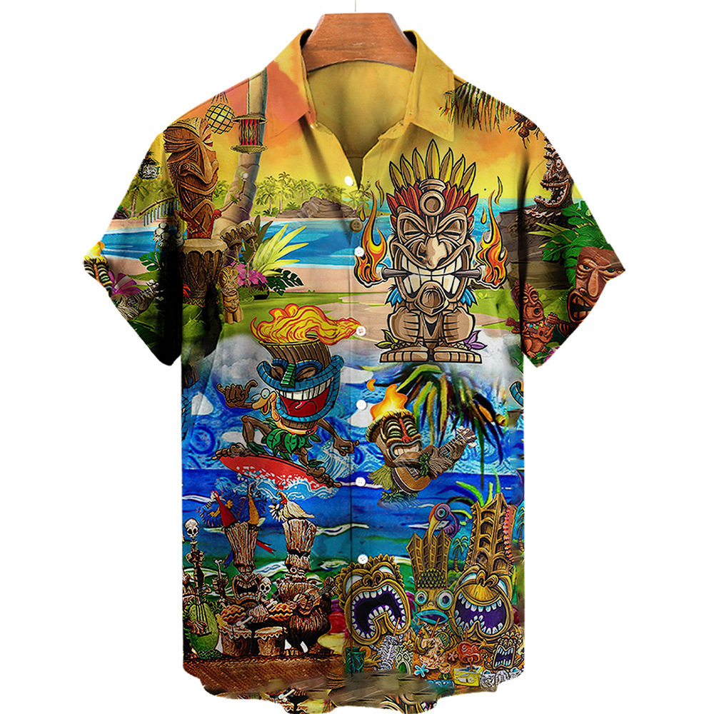 Beachwear Printed Shirt For Men - Image 2