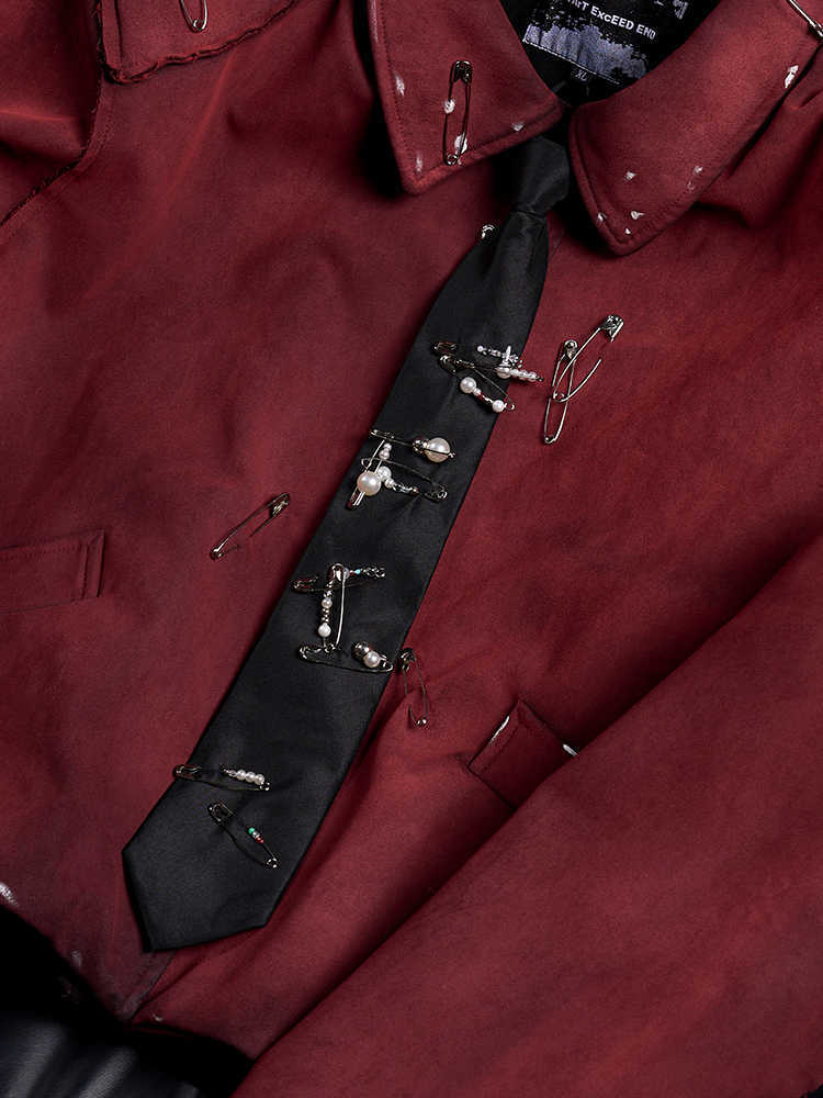 Handmade Pearl Pin Lazy Tie Men's Bow Tie - Image 4