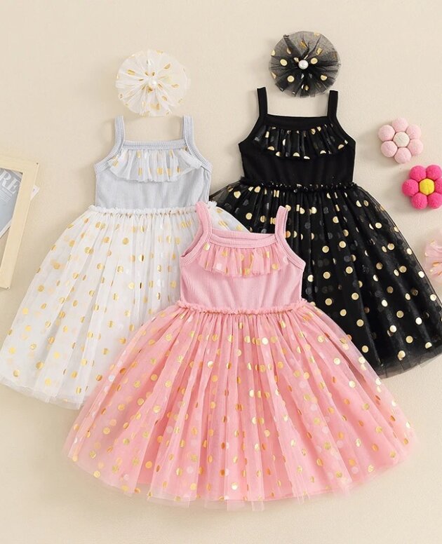 Girls Fashion Casual Halter Mesh Dresses