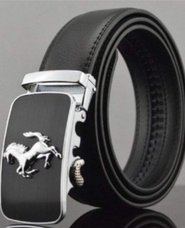 Men Automatic Buckle Leather Belts