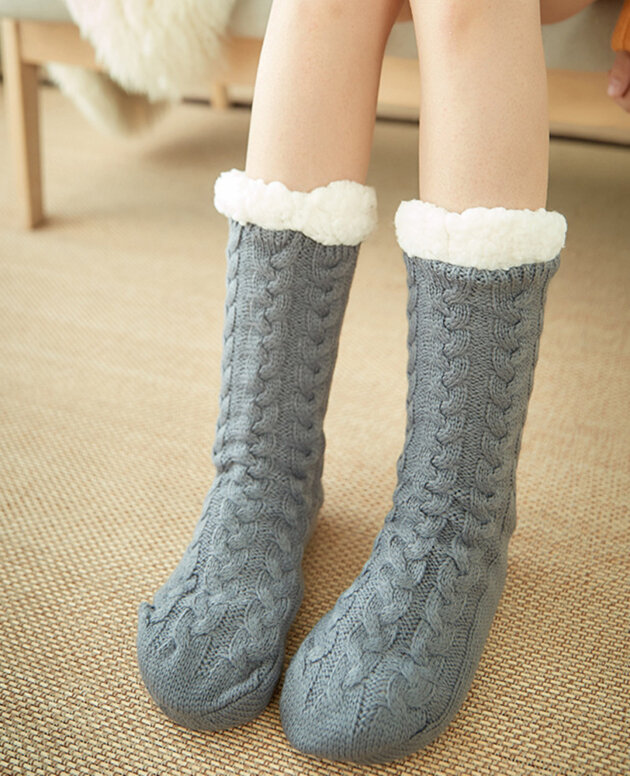 Socks Children Plush Floor Socks Home Slippers