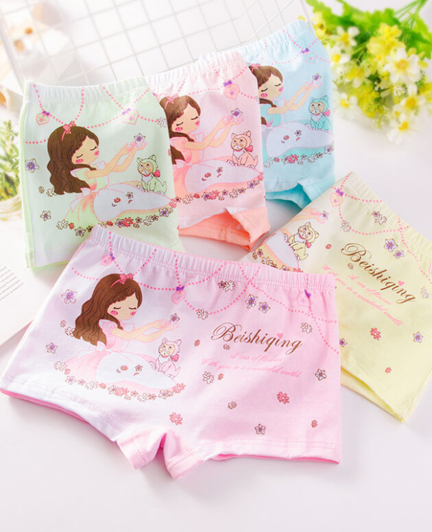 Boys' Cotton Cute Print All-match Panties