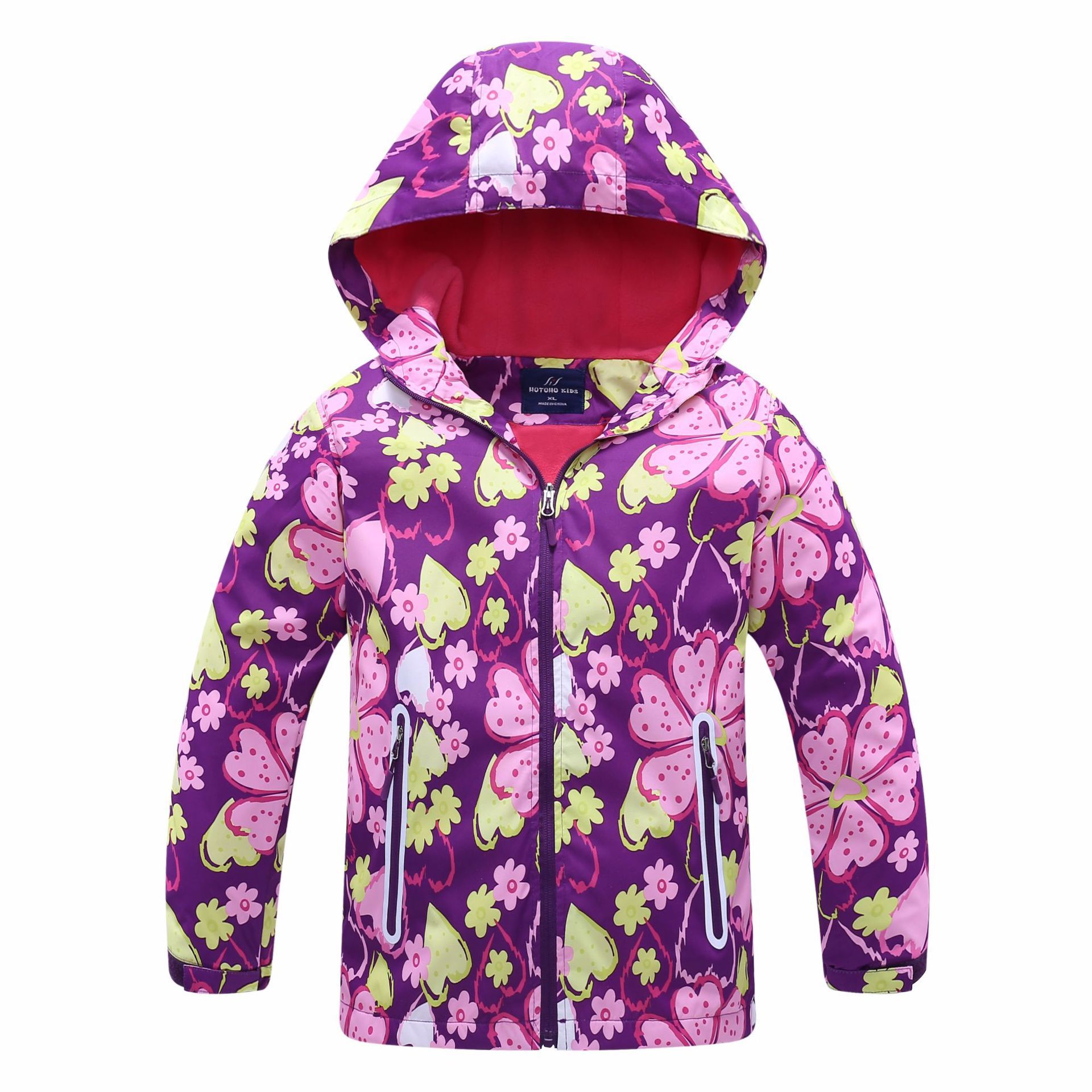 Children's Windbreaker Girls' Jackets, Big Children's Windproof And Rainproof - Image 4