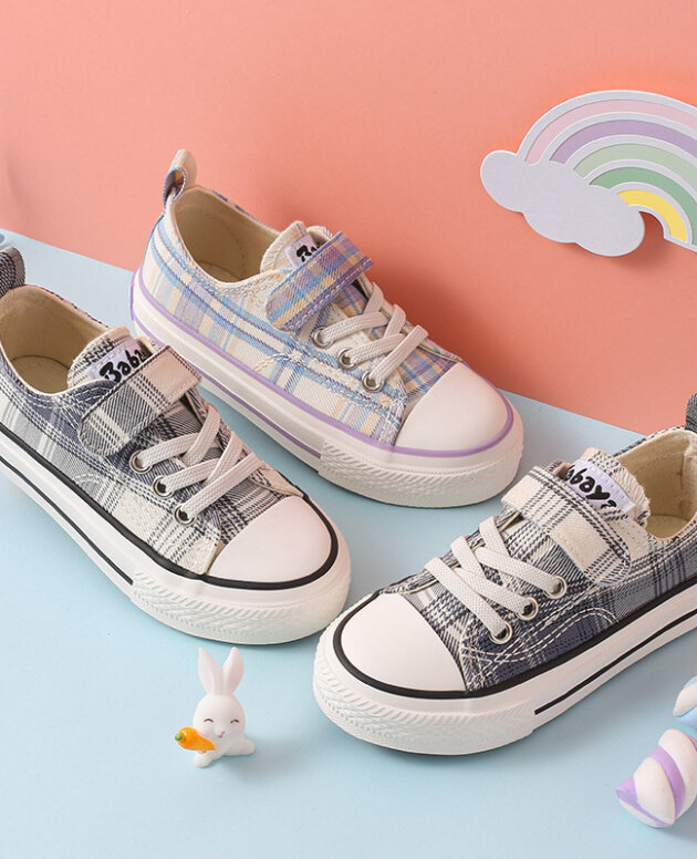 Barba Duck Children Girls Casual Striped Sneakers Spring And Autumn